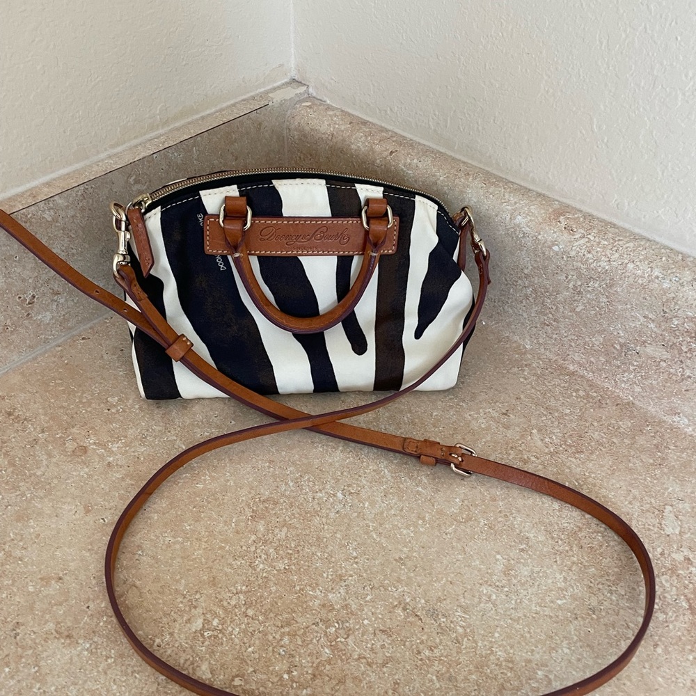 Dooney and Bourke mini zebra print crossbody